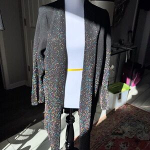 BEAUTIFUL Black Knit Sweater w/Sparkle Accents